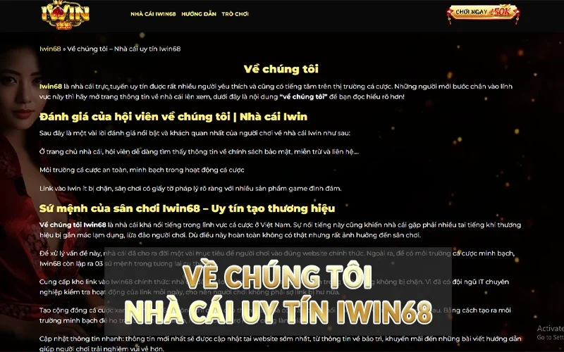 Về chúng tôi - Nhà cái uy tín Iwin68 1 Về chúng tôi – Nhà cái uy tín Iwin68