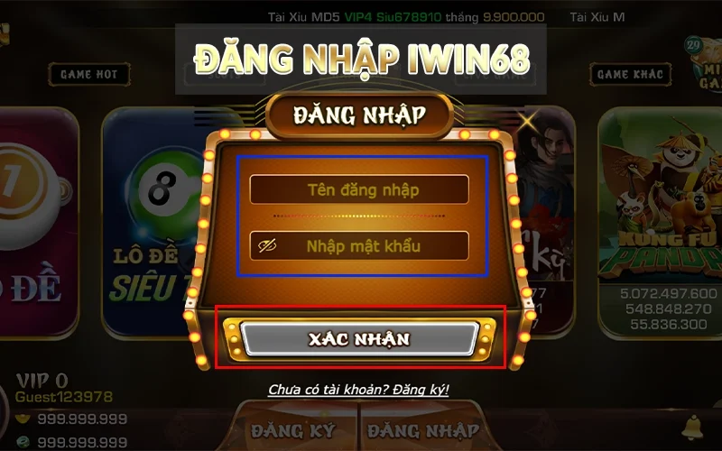 đăng nhập Iwin68